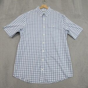 Duluth Shirt Mens L Tall Blue Check Relaxed Fit Workwear Outdoor Casual Heritage
